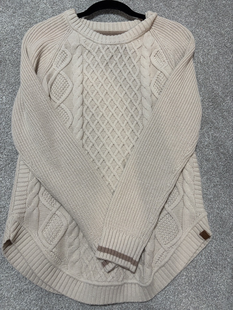Roots Cream Cable Crewneck Sweater